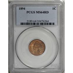 1894 1C MS64 Red PCGS. A solidly struck example with r 