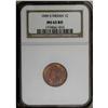 Image 3 : 1909-S 1C MS65 Red NGC. The first small cents struck i 