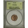 Image 1 : 1867 1C PR65 Red and Brown PCGS. Reddish-orange and ma 