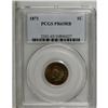 Image 1 : 1871 1C PR65 Red and Brown PCGS. A crisply defined Gem 