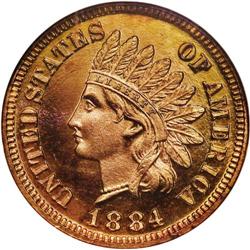 1884 1C PR67 Red NGC. A splendid Gem proof with sharpl 