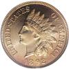 Image 1 : 1892 1C PR66 Red PCGS. Rich cherry-red dominates most 