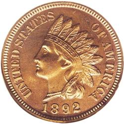 1892 1C PR67 Red NGC. This Superb Gem proof has bright 