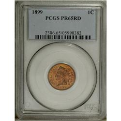 1899 1C PR65 Red PCGS. The boldly defined devices stan 