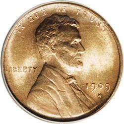 1909-S VDB 1C MS65 Red and Brown PCGS. Potent luster i 