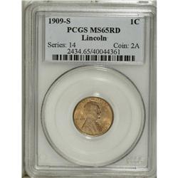 1909-S 1C MS65 Red PCGS. Both sides of this Gem have b 