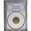 Image 1 : 1922 No D 1C Strong Reverse VG8 PCGS. 