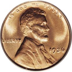 1936 1C Doubled Die Obverse Type Two MS66 Red PCGS. FS 