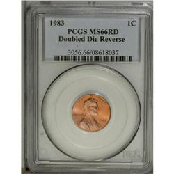 1983 1C Doubled Die Reverse MS66 Red PCGS. FS-036. All 