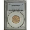 Image 1 : 1867 2C MS64 Red PCGS. Lovely straw-gold color adorns 