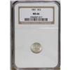 Image 1 : 1851 3CS MS66 NGC. A highly lustrous trime that sports 