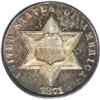 Image 1 : 1871 3CS PR66 PCGS. Splendid autumn-brown and sea-gree 