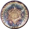 Image 1 : 1873 3CS PR66 S NGC. All examples of the silver three 