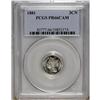 Image 1 : 1881 3CN PR66 Cameo PCGS. An untoned Premium Gem with 