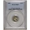 Image 1 : 1883 3CN PR67 PCGS. Whispers of gold-tan color around 