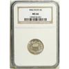 Image 3 : 1866 5C Rays MS66 NGC. Light golden patina graces this 