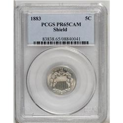 1883 5C PR65 Cameo PCGS. A well struck final-year Gem 