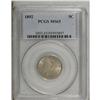 Image 1 : 1892 5C MS65 PCGS. Satiny surfaces display warm golden 