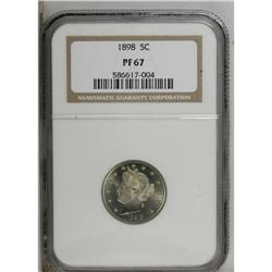 1898 5C PR67 NGC. A splendid specimen with fantastic e 