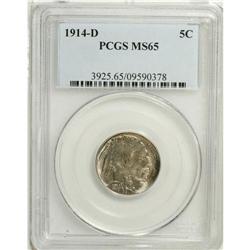 1914-D 5C MS65 PCGS. Although this is not a rare date, 