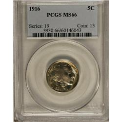 1916 5C MS66 PCGS. Beautifully toned in powder-blue, r 