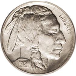 1921-S 5C MS64 PCGS. Crisply detailed on the central d 