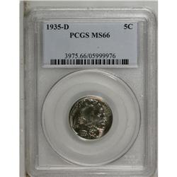 1935-D 5C MS66 PCGS. Nicely struck and well-preserved 