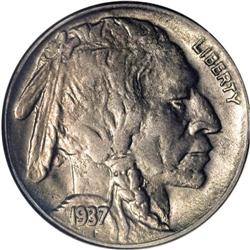 1937-D 5C Three-Legged MS61 NGC. FS-020.2. Ex: Jules R 