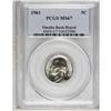 Image 1 : 1961 5C MS67 PCGS. Ex: Omaha Bank Hoard. This lustrous 