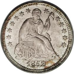 1852 H10C MS67 PCGS. This lovely Superb Gem displays a 