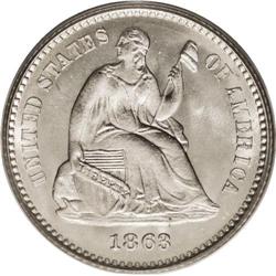 1863 H10C MS67 PCGS. After the suspension of specie pa 