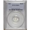 Image 3 : 1863 H10C MS67 PCGS. After the suspension of specie pa 