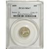Image 3 : 1859 10C MS67 PCGS.. The 1859 is common in lower grade 