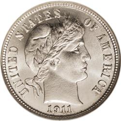 1911 10C MS67 NGC. Blazing luster is comprehensive acr 