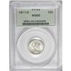 Image 1 : 1911-D 10C MS66 PCGS. This lustrous Premium Gem is bol 