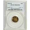 Image 3 : 1921-D 10C MS65 Full Bands PCGS. Rich russet-orange co 