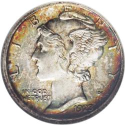 1923-S 10C MS65 Full Bands NGC. A rare 1920s issue tha 