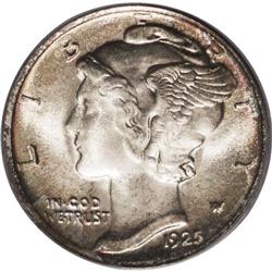 1925-D 10C MS66 Full Bands PCGS. Well struck with mino 