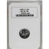 Image 1 : 1929-S 10C MS65 Full Bands NGC. The exceptionally lust 