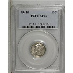 1942/1 10C XF45 PCGS. A lightly worn but otherwise tro 