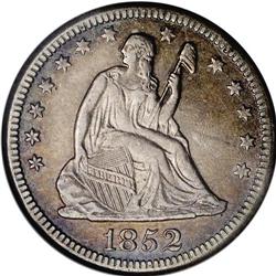 1852-O 25C AU50 NGC. Seated quarter dollar specialists 