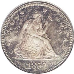 1857 25C MS66 PCGS. With more than 9 million pieces st 