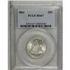 Image 3 : 1861 25C MS67 PCGS. Type Two Obverse and Reverse. A re 