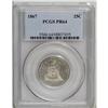 Image 1 : 1867 25C PR64 PCGS. This needle-sharp near-Gem is gent 