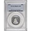 Image 1 : 1871 25C PR63 Cameo PCGS. Icy devices rise above refle 