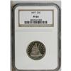 Image 1 : 1877 25C PR64 NGC. A moderately mirrored near-Gem that 