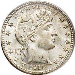 1911-S 25C MS67 PCGS. An impeccably preserved Mint Sta 