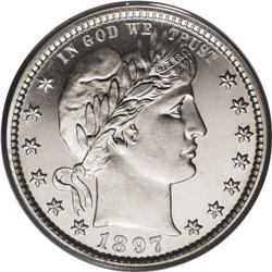 1897 25C PR66 Cameo PCGS. While a fair number of the 7 