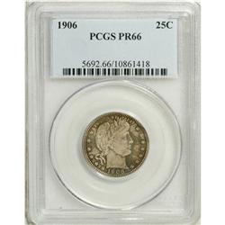1906 25C PR66 PCGS. Boldly struck design elements comp 