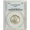 Image 1 : 1917 25C Type One MS64 Full Head PCGS. Solidly struck 